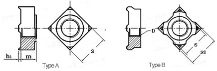 weld nut drawing